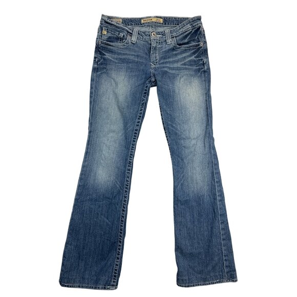 Big Star Liv Jeans Womens 29L‎ Blue Denim Bootcut Medium Wash Stretch - Picture 1 of 10